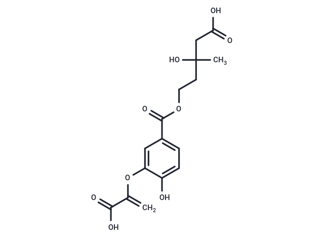 5-{3-[(1-carboxyeth-1-en-1-yl)oxy]-4-hydroxybenzoyloxy}-3-hydroxy-3-methylpentanoic acid
