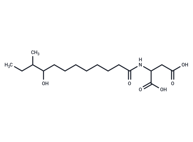 2-(9-hydroxy-10-methyldodecanamido)butanedioic acid
