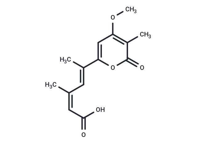 (2Z,4E)-5-(4-methoxy-3-methyl-2-oxo-2H-pyran-6-yl)-3-methylhexa-2,4-dienoic acid