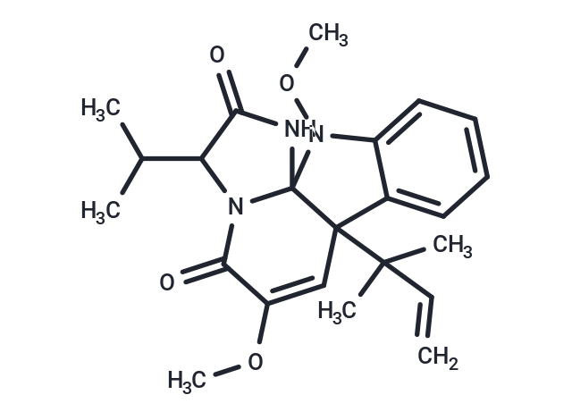 2,11-dimethoxy-9-(2-methylbut-3-en-2-yl)-14-(propan-2-yl)-2,13,16-triazatetracyclo[7.7.0.0^{1,13}.0^{3,8}]hexadeca-3,5,7,10-tetraene-12,15-dione