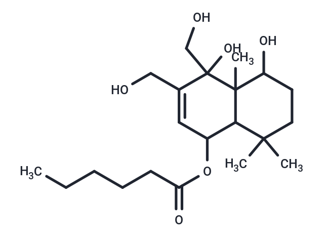 4,5-dihydroxy-3,4-bis(hydroxymethyl)-4a,8,8-trimethyl-1,4,4a,5,6,7,8,8a-octahydronaphthalen-1-yl hexanoate