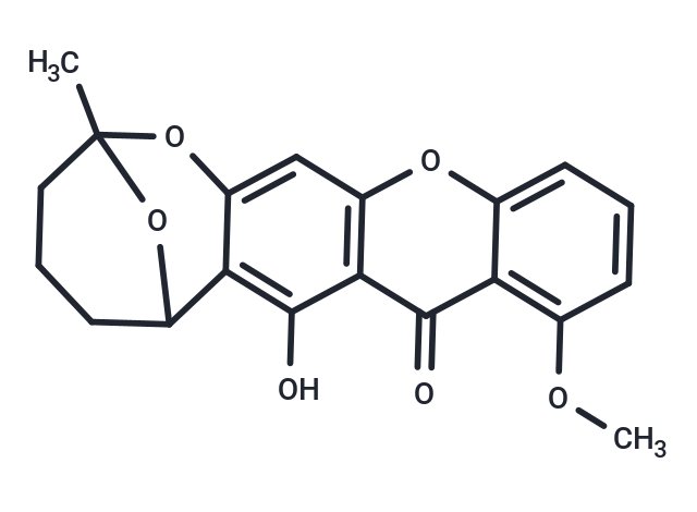 3-hydroxy-7-methoxy-17-methyl-12,16,21-trioxapentacyclo[15.3.1.0^{2,15}.0^{4,13}.0^{6,11}]henicosa-2(15),3,6,8,10,13-hexaen-5-one