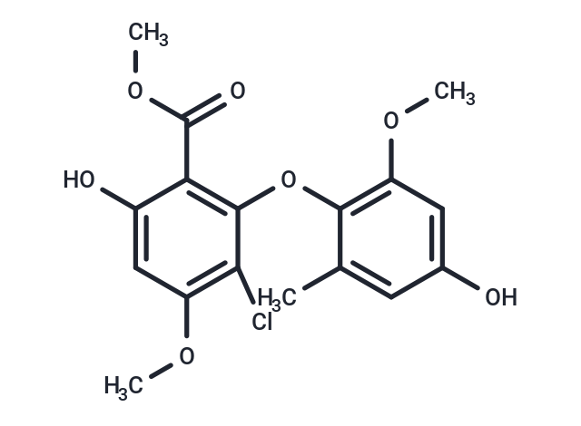 methyl 3-chloro-6-hydroxy-2-(4-hydroxy-2-methoxy-6-methylphenoxy)-4-methoxybenzoate