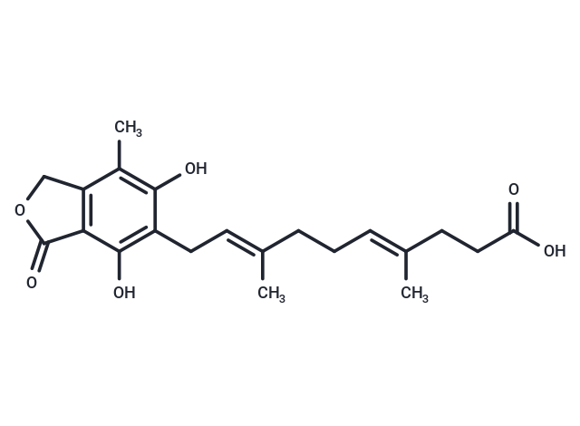 (4E,8E)-10-(4,6-dihydroxy-7-methyl-3-oxo-1,3-dihydro-2-benzofuran-5-yl)-4,8-dimethyldeca-4,8-dienoic acid