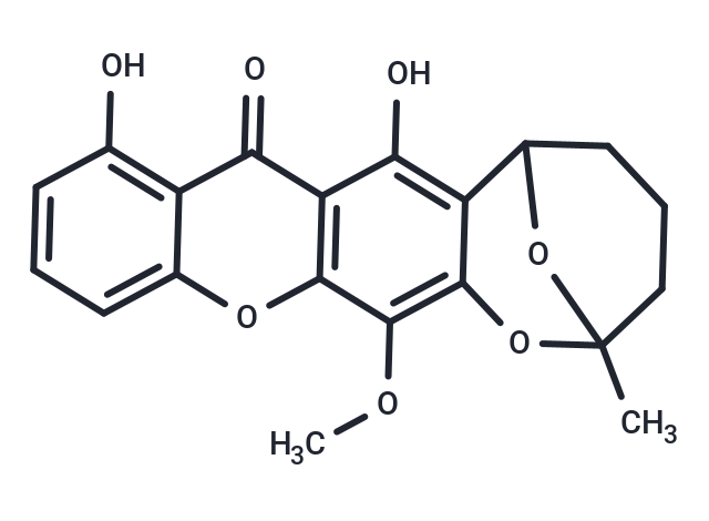 3,7-dihydroxy-14-methoxy-17-methyl-12,16,21-trioxapentacyclo[15.3.1.0^{2,15}.0^{4,13}.0^{6,11}]henicosa-2(15),3,6,8,10,13-hexaen-5-one