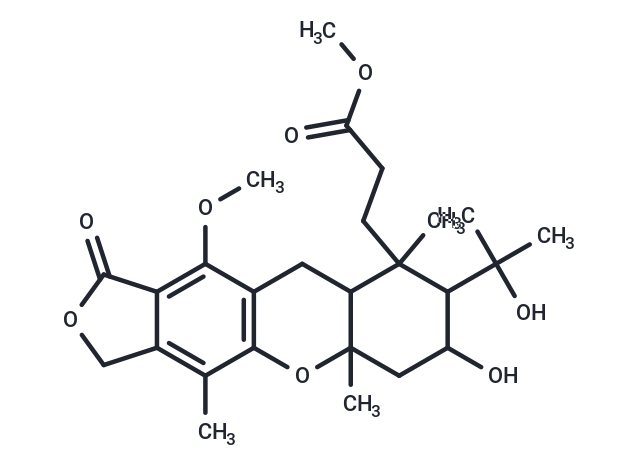 methyl 3-[7-hydroxy-8-(2-hydroxypropan-2-yl)-11-methoxy-4,5a,9-trimethyl-1-oxo-1H,3H,5aH,6H,7H,8H,9H,9aH,10H-furo[3,4-b]xanthen-9-yl]propanoate