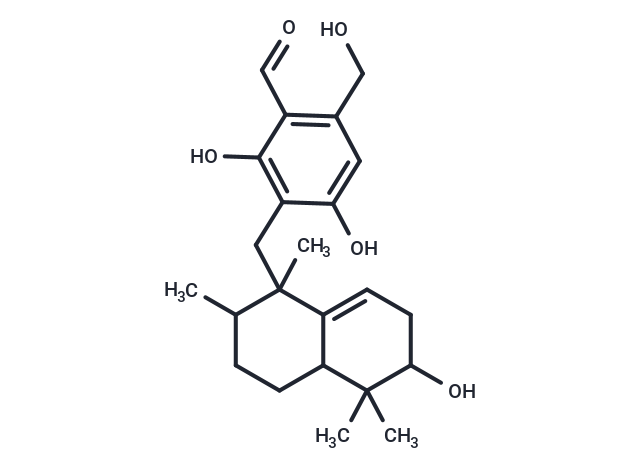 2,4-dihydroxy-3-[(6-hydroxy-1,2,5,5-tetramethyl-1,2,3,4,4a,5,6,7-octahydronaphthalen-1-yl)methyl]-6-(hydroxymethyl)benzaldehyde
