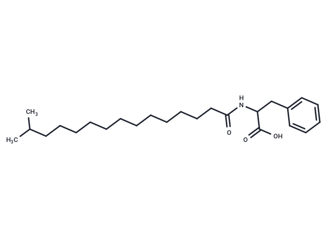 2-(14-methylpentadecanamido)-3-phenylpropanoic acid