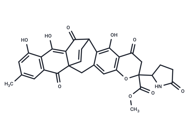 methyl 11,16,18-trihydroxy-20-methyl-9,14,23-trioxo-7-(5-oxopyrrolidin-2-yl)-6-oxahexacyclo[11.10.2.0^{1,15}.0^{3,12}.0^{5,10}.0^{17,22}]pentacosa-3,5(10),11,15,17(22),18,20,24-octaene-7-carboxylate