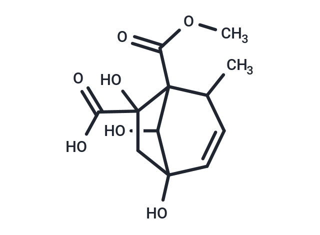 1,6,8-trihydroxy-5-(methoxycarbonyl)-4-methylbicyclo[3.2.1]oct-2-ene-6-carboxylic acid