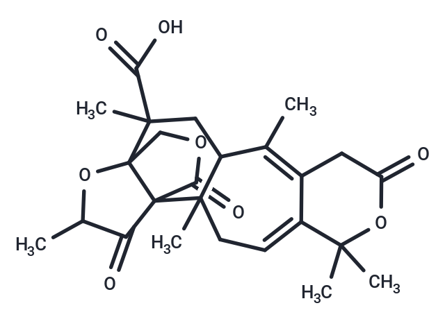 2,6,6,11,14,17-hexamethyl-8,18,19-trioxo-7,16,20-trioxapentacyclo[13.3.3.0^{1,15}.0^{2,12}.0^{5,10}]henicosa-4,10-diene-14-carboxylic acid