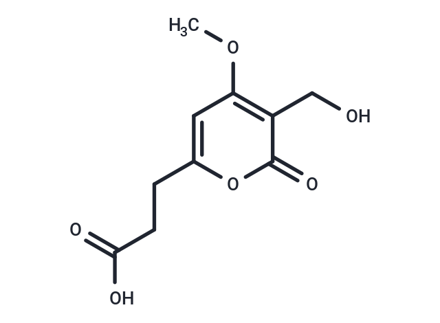 3-[3-(hydroxymethyl)-4-methoxy-2-oxo-2H-pyran-6-yl]propanoic acid
