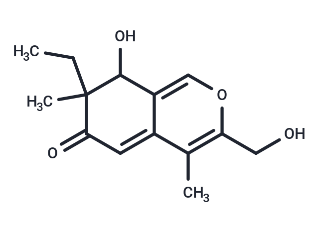 7-ethyl-8-hydroxy-3-(hydroxymethyl)-4,7-dimethyl-7,8-dihydro-6H-isochromen-6-one