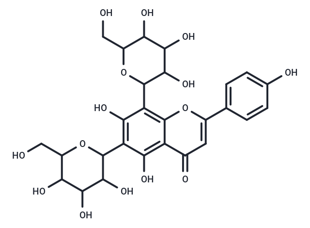 5,7-dihydroxy-2-(4-hydroxyphenyl)-6,8-bis[trihydroxy-6-(hydroxymethyl)oxan-2-yl]-4H-chromen-4-one
