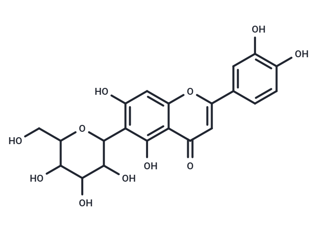 2-(3,4-dihydroxyphenyl)-5,7-dihydroxy-6-[trihydroxy-6-(hydroxymethyl)oxan-2-yl]-4H-chromen-4-one