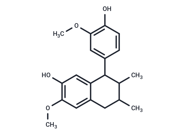 8-(4-hydroxy-3-methoxyphenyl)-3-methoxy-6,7-dimethyl-5,6,7,8-tetrahydronaphthalen-2-ol