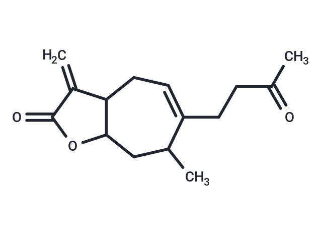 7-methyl-3-methylidene-6-(3-oxobutyl)-2H,3H,3aH,4H,7H,8H,8aH-cyclohepta[b]furan-2-one