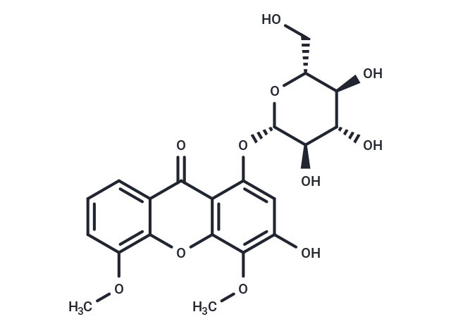 3-hydroxy-4,5-dimethoxy-1-{[3,4,5-trihydroxy-6-(hydroxymethyl)oxan-2-yl]oxy}-9H-xanthen-9-one