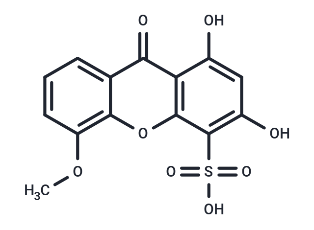1,3-dihydroxy-5-methoxy-9-oxo-9H-xanthene-4-sulfonic acid