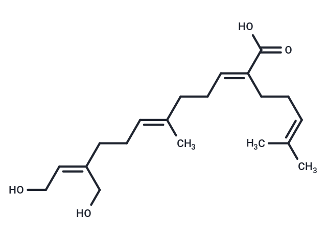 (2E,6E,10Z)-12-hydroxy-10-(hydroxymethyl)-6-methyl-2-(4-methylpent-3-en-1-yl)dodeca-trienoic acid