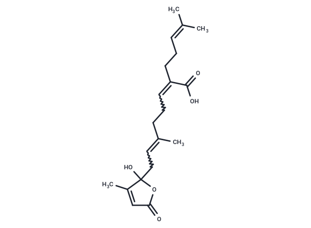 8-(2-hydroxy-3-methyl-oxo-2,5-dihydrofuran-2-yl)-methyl-2-(4-methylpent-3-en-1-yl)octa-dienoic acid