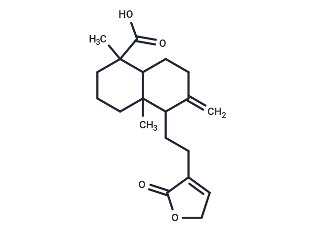 dimethyl-6-methylidene-5-[2-(2-oxodihydrofuran-3-yl)ethyl]-decahydronaphthalene-1-carboxylic acid