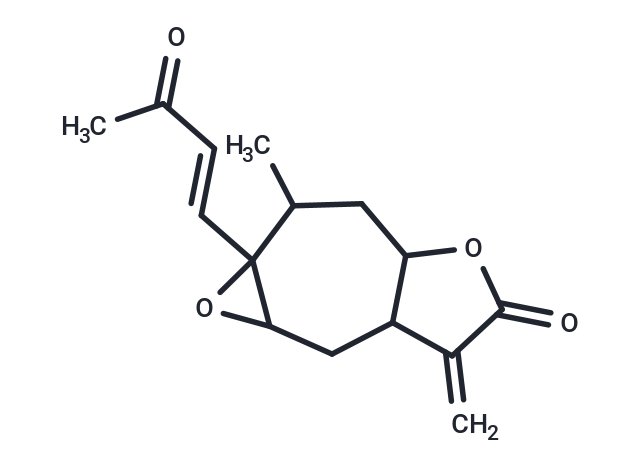 6-methyl-11-methylidene-5-[(1E)-3-oxobut-1-en-1-yl]-4,9-dioxatricyclo[6.3.0.0^{3,5}]undecan-10-one
