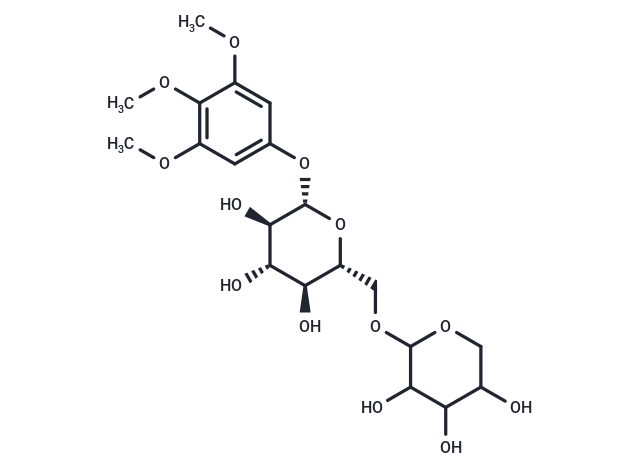 (2R,3S,4S,5R,6S)-2-{[(3,4,5-trihydroxyoxan-2-yl)oxy]methyl}-6-(trimethoxyphenoxy)oxane-3,4,5-triol