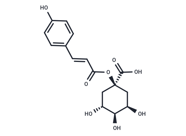 (1S,3R,4S,5R)-3,4,5-trihydroxy-1-{[(2E)-3-(hydroxyphenyl)prop-enoyl]oxy}cyclohexane-carboxylic acid