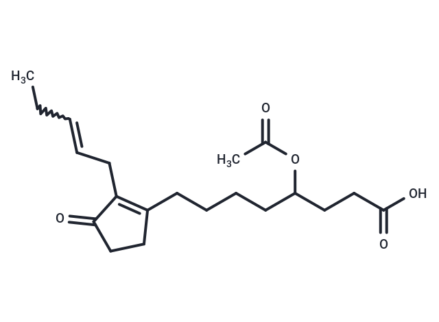 4-(acetyloxy)-8-[3-oxo-2-(pent-2-en-1-yl)cyclopent-1-en-1-yl]octanoic acid