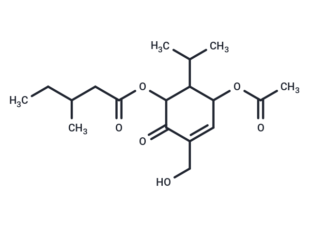 5-(acetyloxy)-3-(hydroxymethyl)-2-oxo-6-(propan-2-yl)cyclohex-3-en-1-yl 3-methylpentanoate