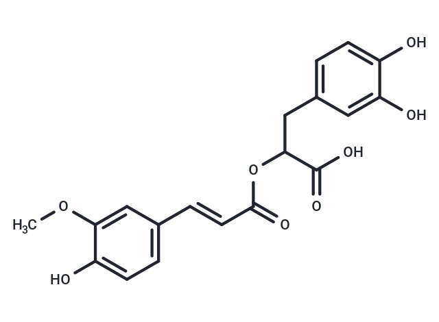 3-(3,4-dihydroxyphenyl)-2-{[(2E)-3-(4-hydroxy-3-methoxyphenyl)prop-2-enoyl]oxy}propanoic acid