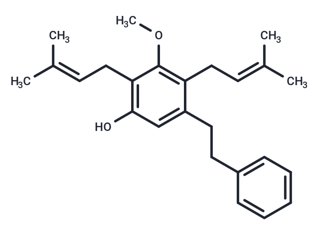 3-methoxy-2,4-bis(3-methylbut-2-en-1-yl)-5-(2-phenylethyl)phenol