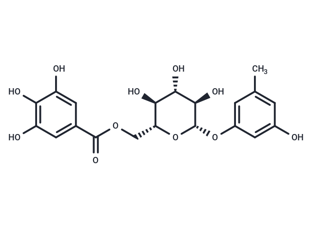 [(2R,3S,4S,5R,6S)-3,4,5-trihydroxy-6-(3-hydroxy-5-methylphenoxy)oxan-2-yl]methyl trihydroxybenzoate