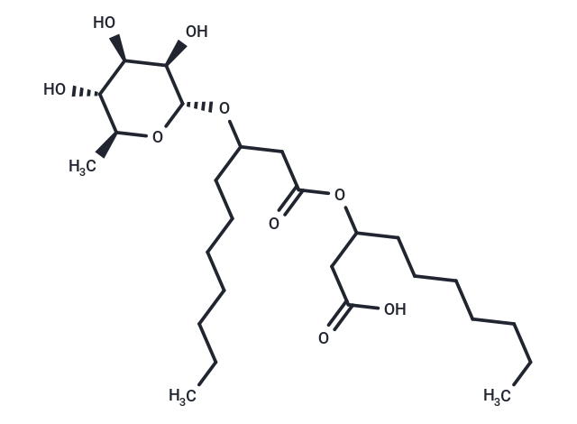 3-[(3-{[(2R,3R,4R,5R,6S)-3,4,5-trihydroxy-6-methyloxan-2-yl]oxy}decanoyl)oxy]decanoic acid