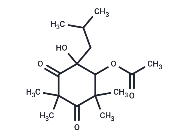 2-hydroxy-4,4,6,6-tetramethyl-2-(2-methylpropyl)-3,5-dioxocyclohexyl acetate