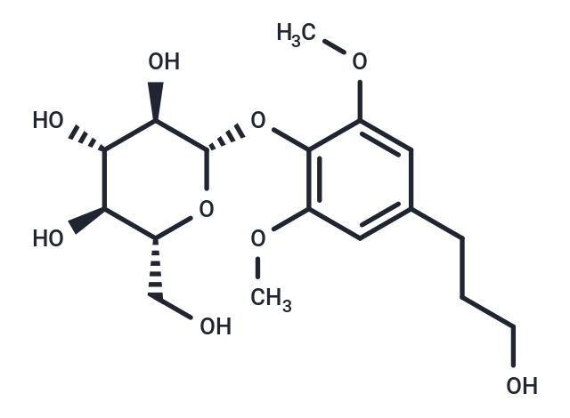 (2R,3S,4S,5R,6S)-2-(hydroxymethyl)-6-[4-(3-hydroxypropyl)-2,6-dimethoxyphenoxy]oxane-3,4,5-triol