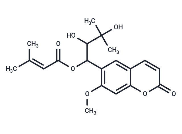 2,3-dihydroxy-1-(7-methoxy-2-oxo-2H-chromen-6-yl)-3-methylbutyl 3-methylbut-2-enoate