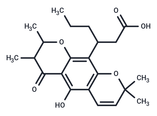 3-{5-hydroxy-2,3,8,8-tetramethyl-4-oxo-2H,3H,4H,8H-pyrano[3,2-g]chromen-10-yl}hexanoic acid