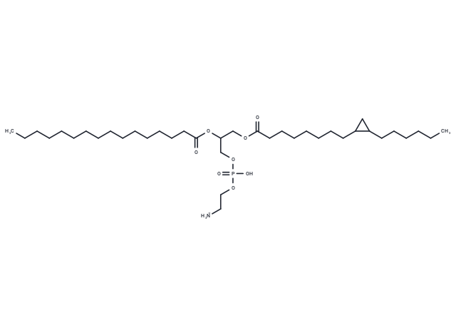 (2-azaniumylethoxy)[2-(hexadecanoyloxy)-3-{[(hexylcyclopropyl)octanoyl]oxy}propoxy]phosphinic acid