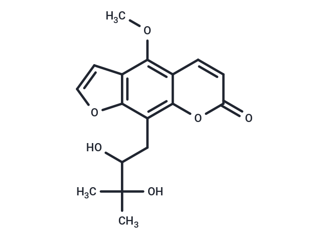 9-(2,3-dihydroxy-3-methylbutyl)-4-methoxy-7H-furo[3,2-g]chromen-7-one
