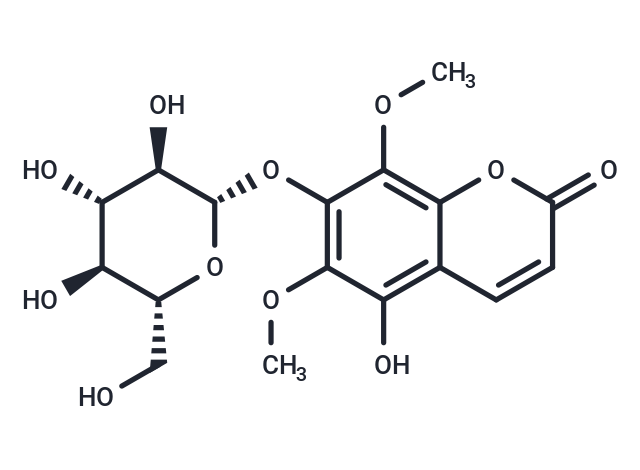 5-hydroxy-6,8-dimethoxy-7-{[3,4,5-trihydroxy-6-(hydroxymethyl)oxan-2-yl]oxy}-2H-chromen-2-one