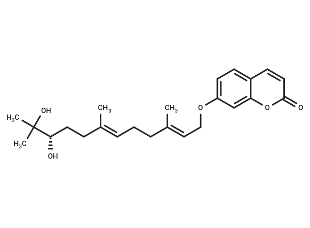 7-{[(2E,6E,10S)-10,11-dihydroxy-3,7,11-trimethyldodeca-2,6-dien-1-yl]oxy}-2H-chromen-2-one