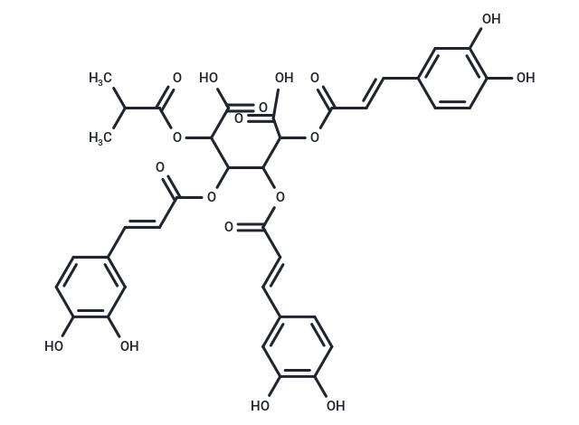 2,3,4-tris({[(2E)-3-(dihydroxyphenyl)prop-2-enoyl]oxy})-5-[(2-methylpropanoyl)oxy]hexanedioic acid