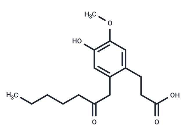 3-[4-hydroxy-5-methoxy-2-(2-oxoheptyl)phenyl]propanoic acid