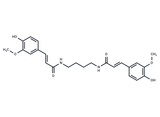 3-(4-hydroxy-3-methoxyphenyl)-N-{(4-hydroxy-3-methoxyphenyl)prop-2-enamido]butyl}prop-2-enamide