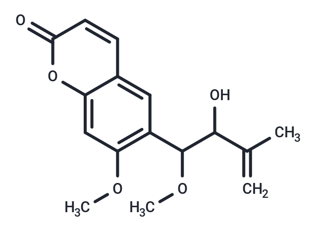 6-(2-hydroxy-1-methoxy-3-methylbut-3-en-1-yl)-7-methoxy-2H-chromen-2-one