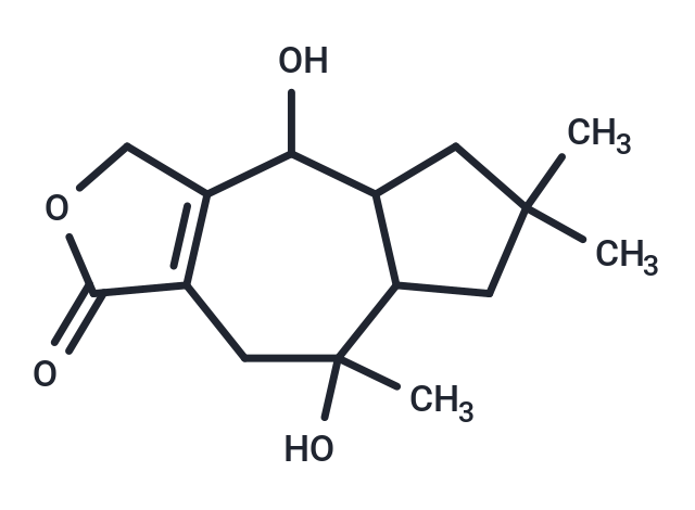 4,8-dihydroxy-6,6,8-trimethyl-1H,3H,4H,4aH,5H,6H,7H,7aH,8H,9H-azuleno[5,6-c]furan-1-one