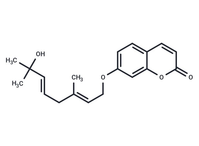 7-{[(2E,5E)-7-hydroxy-3,7-dimethylocta-2,5-dien-1-yl]oxy}-2H-chromen-2-one