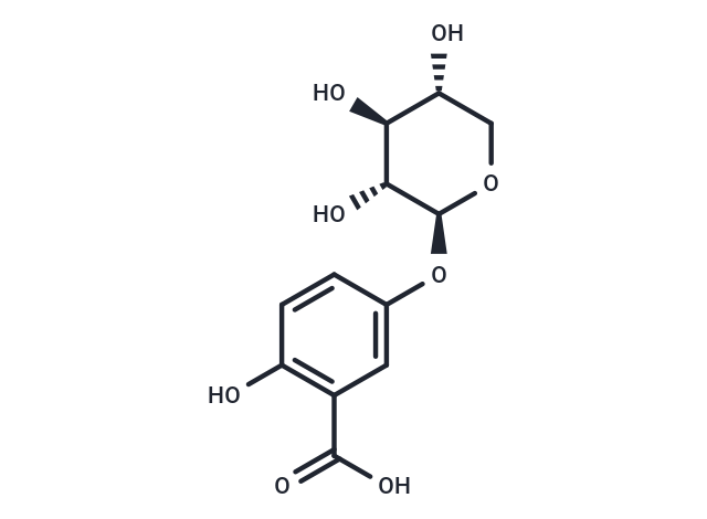 2-hydroxy-5-{[(2S,3R,4S,5R)-3,4,5-trihydroxyoxan-2-yl]oxy}benzoic acid